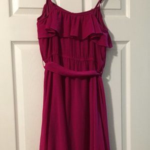 forever 21 hi-low fuchsia dress